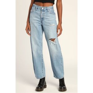 LIKE NEW Levi’s Baggy Dad Mid Rise Jeans, Size 25